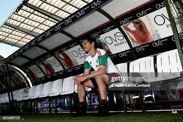 Guillermo Franco of Mexico at the bench during an International Friendly Match against Italy as a preparation for the 2010 FIFA World Cup in South...