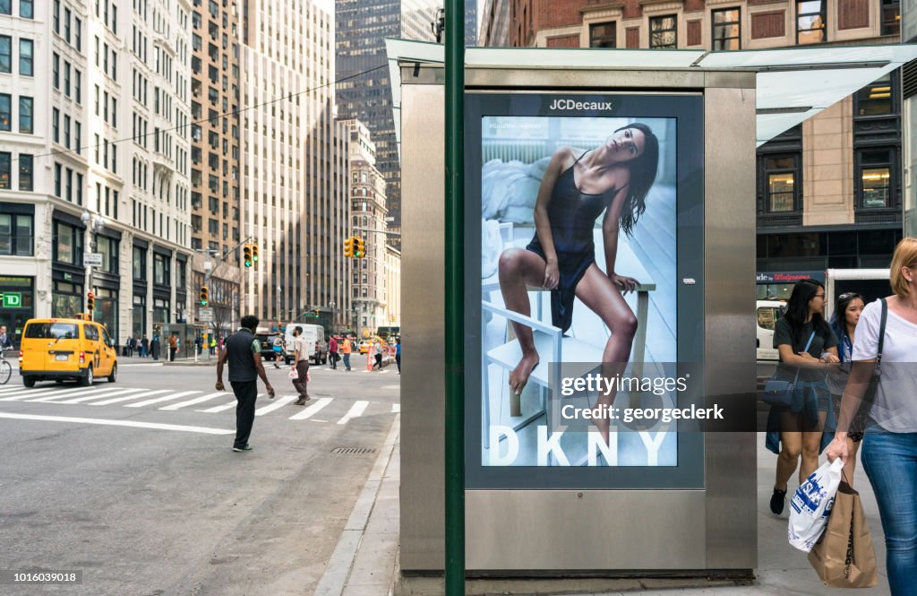 DKNY Advertising on Manhattan Street
