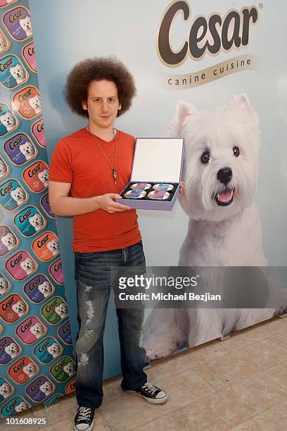 Actor Josh Sussman attends Cesar Canine Cuisine at Kari Feinstein MTV Movie Awards Style Lounge-Day 1 at Montage Beverly Hills on June 3, 2010 in...