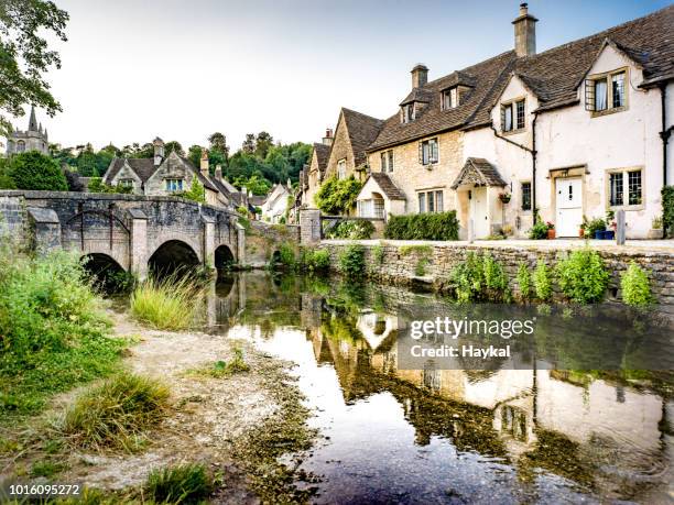 tranquility - castle combe stock pictures, royalty-free photos & images