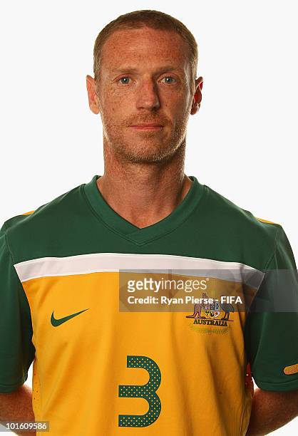 Craig Moore of Australia poses during the official FIFA World Cup 2010 portrait session on June 4, 2010 in Johannesburg, South Africa.