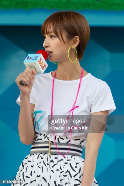 Members of Japanese girl group AKB48 Mariko Shinoda attends a event at Tokyo Racecourse on June 6 , 2010 in Tokyo, Japan.