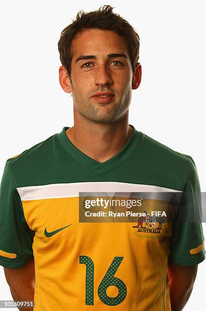 Carl Valeri of Australia poses during the official FIFA World Cup 2010 portrait session on June 4, 2010 in Johannesburg, South Africa.