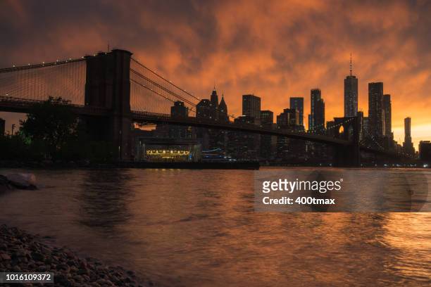 new york gold - dumbo new york stock pictures, royalty-free photos & images