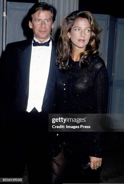 Calvin and Marci Klein at the MET Gala circa 1992 in New York City.