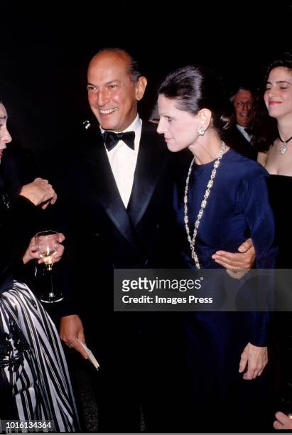 Oscar De La Renta and Annette de la Renta at the American Designers Awards circa 1990 in New York.