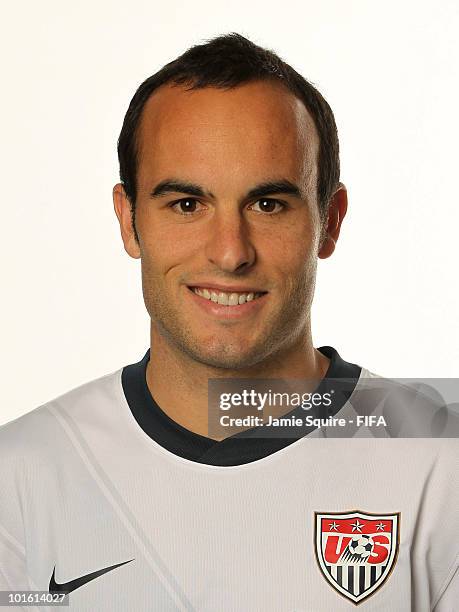 Landon Donovan of USA poses during the official FIFA World Cup 2010 portrait session on June 3, 2010 in Centurion, South Africa.