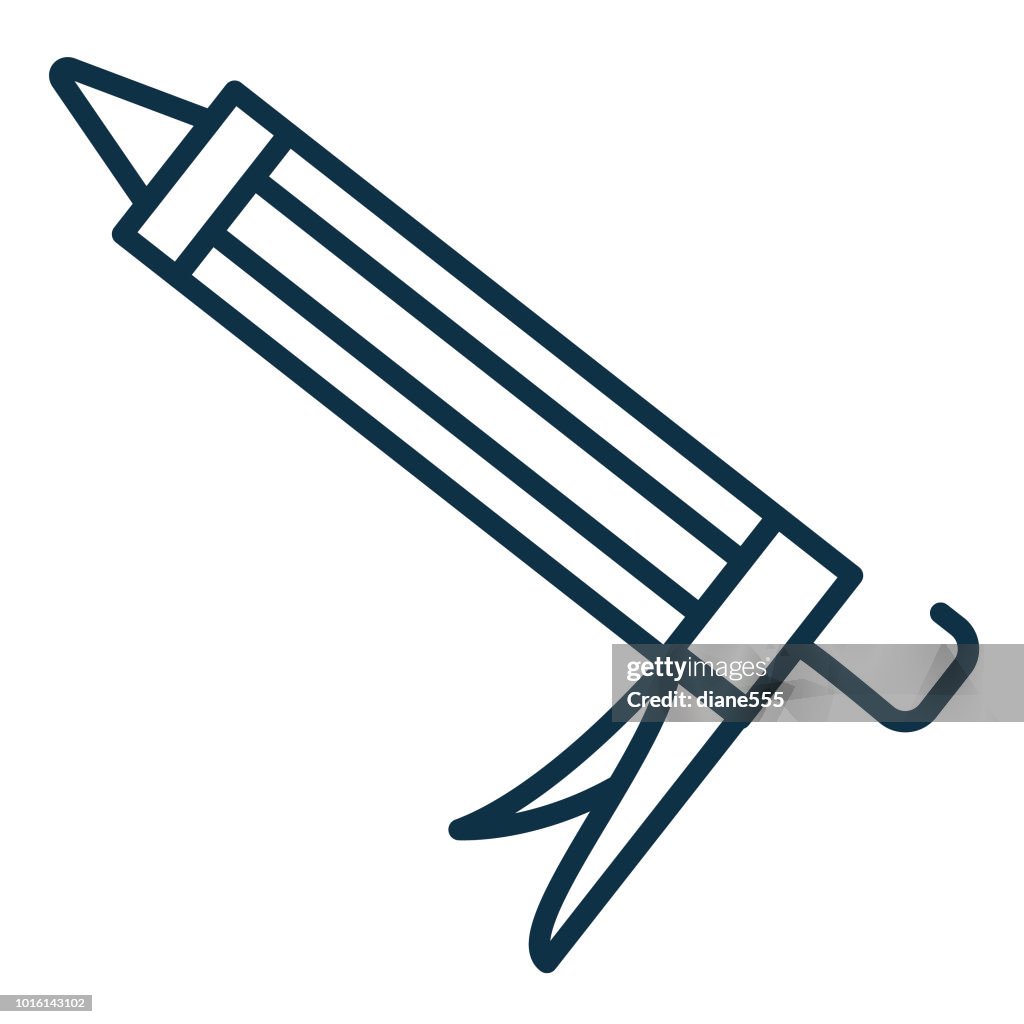 Dunne lijn Home Improvement DIY pictogram