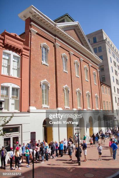 the fords theatre in washington dc, usa - fords theatre stock pictures, royalty-free photos & images