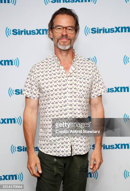 Actor Guy Pearce visits the SiriusXM studios on August 13, 2018 in New York City.