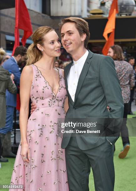 Hannah Tointon and Joe Thomas attend the World Premiere of "The Festival" at Cineworld Leicester Square on August 13, 2018 in London, England.
