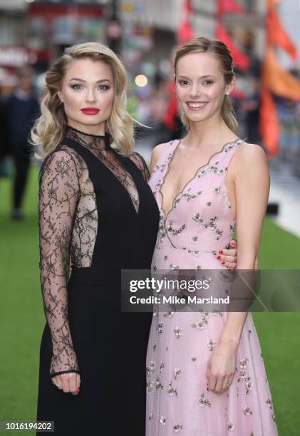 Emma Rigby and Hannah Tointon attend the World Premiere of 'The Festival' at Cineworld Leicester Square on August 13, 2018 in London, England.