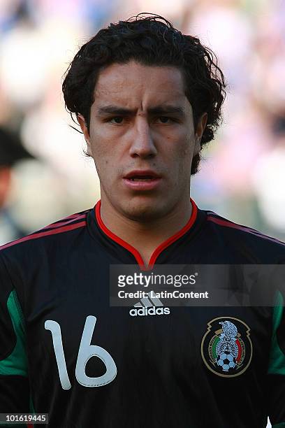 Efrain Juarez of Mexico during an international friendly match against Italy as part of their preparation for FIFA 2010 World Cup at King Baudouin...