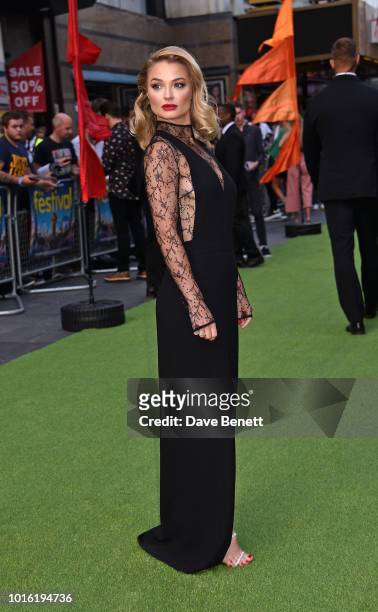 Emma Rigby attends the World Premiere of "The Festival" at Cineworld Leicester Square on August 13, 2018 in London, England.
