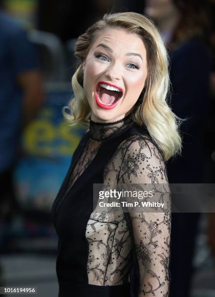 Emma Rigby attends "The Festival" world premiere at Cineworld Leicester Square on August 13, 2018 in London, England.