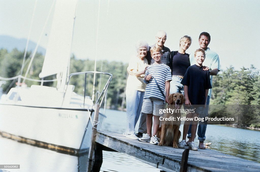 FAMILY AT SAILBOAT