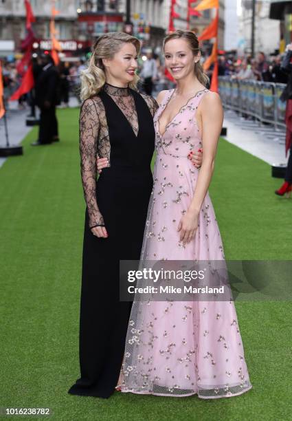 Emma Rigby and Hannah Tointon attend the World Premiere of 'The Festival' at Cineworld Leicester Square on August 13, 2018 in London, England.