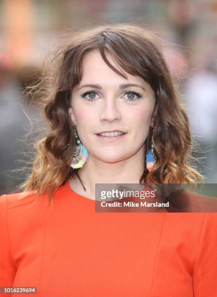 Charlotte Ritchie attends the World Premiere of 'The Festival' at Cineworld Leicester Square on August 13, 2018 in London, England.