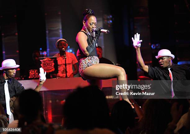 Trina performs onstage at the 2010 Vh1 Hip Hop Honors at Hammerstein Ballroom on June 3, 2010 in New York City.