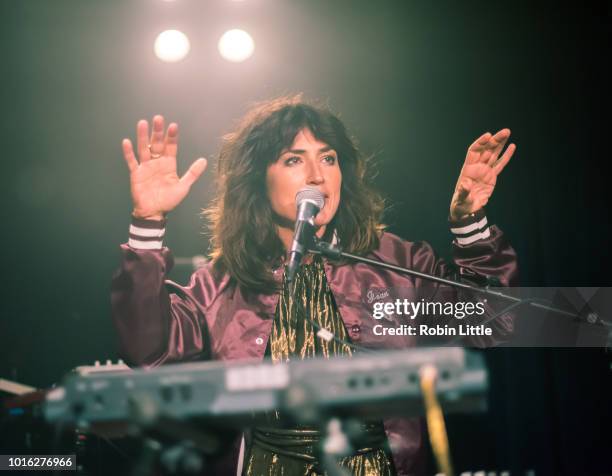 Joan As Police Woman performs at Omeara London on August 13, 2018 in London, England.