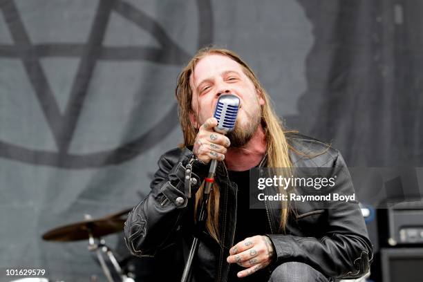 Ryan McCombs of Drowning Pool performs at Columbus Crew Stadium in Columbus, Ohio on MAY 22, 2010.