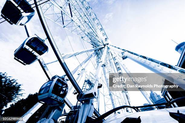 ferris wheel,atlanta,ga,usa - centennial park stock-fotos und bilder