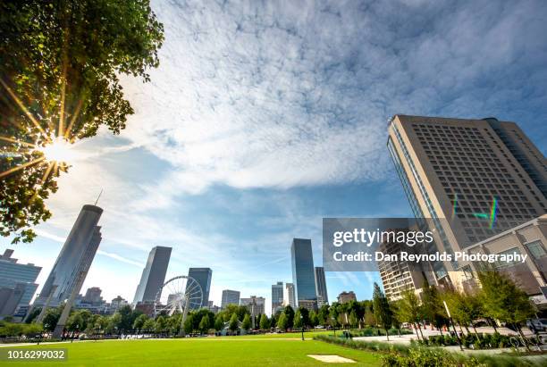 centennial park, downtown atlanta,ga - centennial olympic park stock pictures, royalty-free photos & images