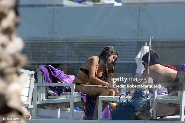 Elena Furiase and guest sighting on May 23, 2010 in Barcelona, Spain.