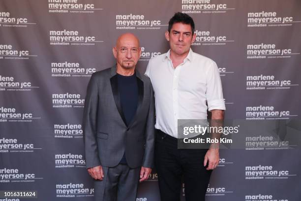 Sir Ben Kingsley and director Chris Weitz attend the New York Screening of "Operation Finale" at Marlene Meyerson JCC Manhattan on August 13, 2018 in...