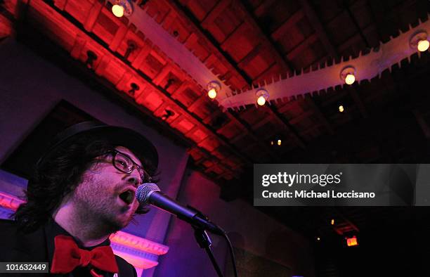 Musician Sean Lennon performs during the after party for the premiere of "Rosencrantz and Guildenstern Are Undead" at Village East Cinema on June 4,...