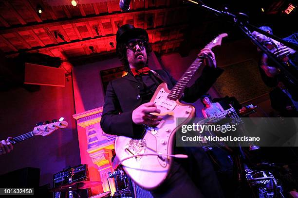 Musician Sean Lennon performs during the after party for the premiere of "Rosencrantz and Guildenstern Are Undead" at Village East Cinema on June 4,...