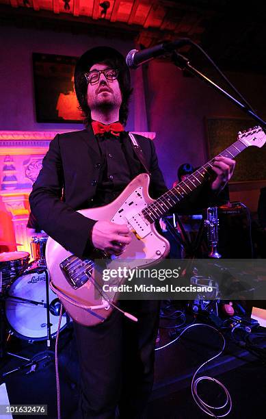 Musician Sean Lennon performs during the after party for the premiere of "Rosencrantz and Guildenstern Are Undead" at Village East Cinema on June 4,...