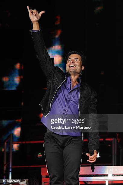 Chayanne performs at American Airlines Arena on June 4, 2010 in Miami, Florida.