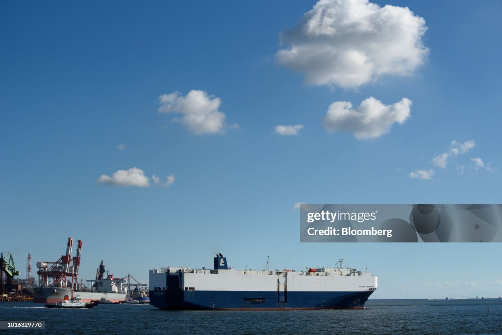 Industrial Landscapes and Shipping Activities at Nagoya Port Ahead of Japan Trade Figures