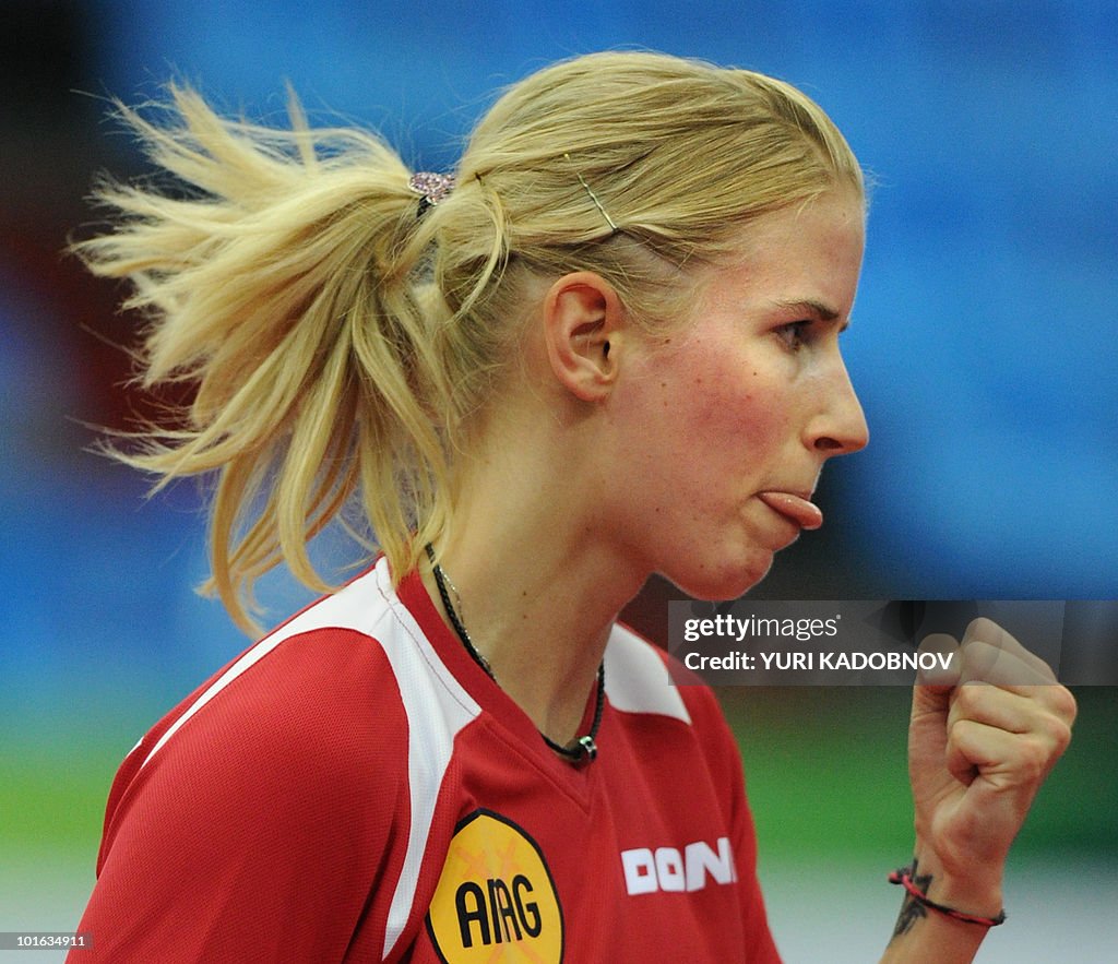 Kristin Silbereisen of Germany reacts du