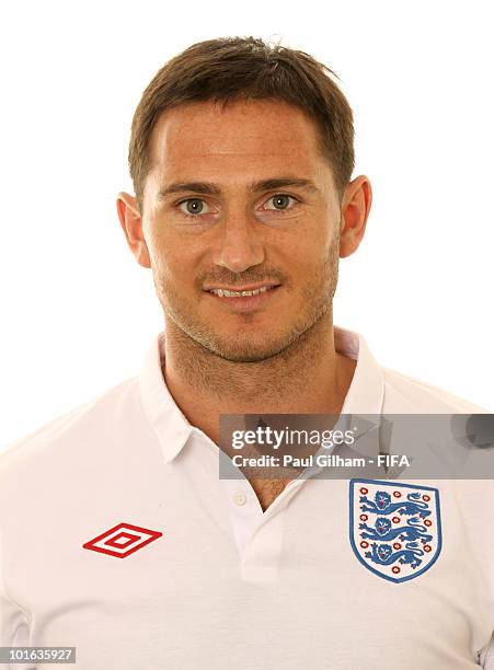 Frank Lampard of England poses during the official FIFA World Cup 2010 portrait session on June 4, 2010 in Rustenburg, South Africa.