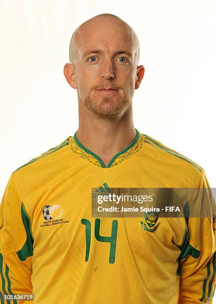 Matthew Booth of South Africa poses during the official FIFA World Cup 2010 portrait session on June 4, 2010 in Johannesburg, South Africa.