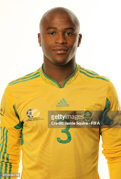 Tsepo Masilela of South Africa poses during the official FIFA World Cup 2010 portrait session on June 4, 2010 in Johannesburg, South Africa.