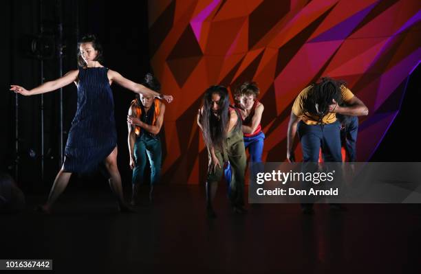 Dancers perform during a media call for Le Dernier Appel at Carriageworks on August 14, 2018 in Sydney, Australia.