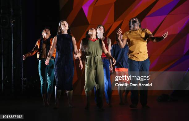 Dancers perform during a media call for Le Dernier Appel at Carriageworks on August 14, 2018 in Sydney, Australia.