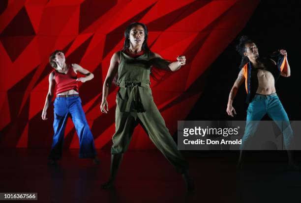 Dancers perform during a media call for Le Dernier Appel at Carriageworks on August 14, 2018 in Sydney, Australia.
