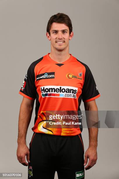 Mitchell Marsh poses during a Perth Scorchers Big Bash League headshots session at WACA on November 9, 2017 in Perth, Australia.