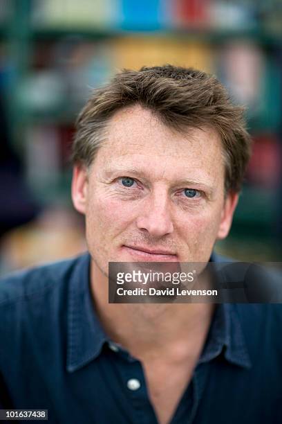Explorer and author Benedict Allen poses for a portrait at The Hay Festival on June 5, 2010 in Hay-on-Wye, Wales.