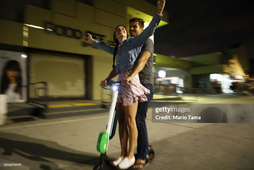 Controversial E-Scooters Around Los Angeles Stir Debate And Anger