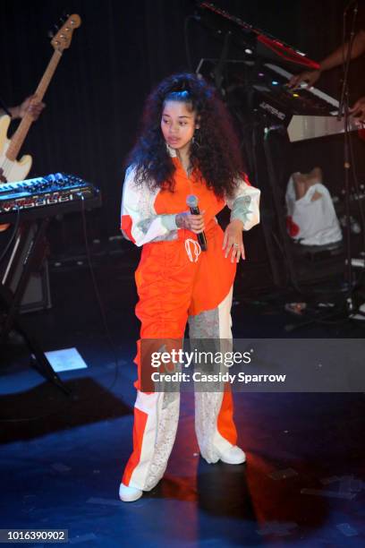 Ella Mai Performs In Concert at Music Hall of Williamsburg on August 13, 2018 in New York City.