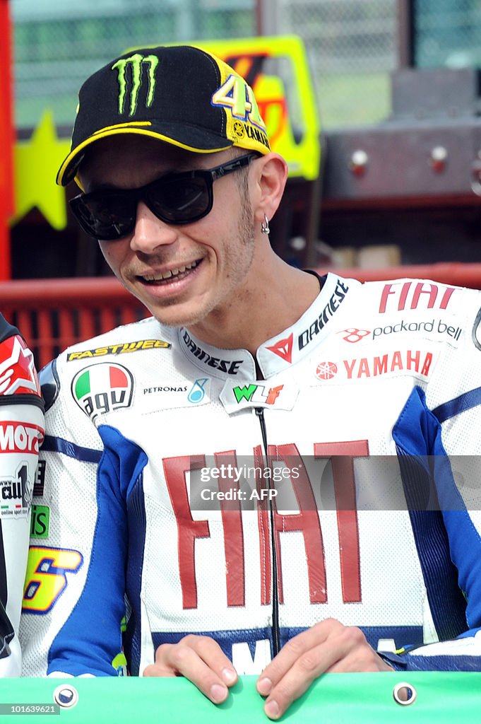 Italian Valentino Rossi of Yamaha poses