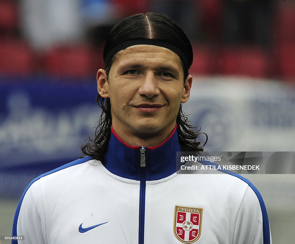 Serbia's Marko Pantelic is pictured prio