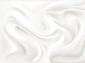 Yogurt cream or silk texture vector illustration