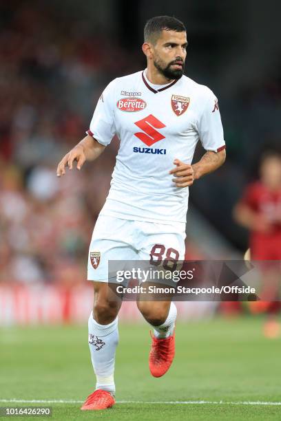 Tomas Rincon of Torino looks on during the pre-season friendly match between Liverpool and Torino at Anfield on August 7, 2018 in Liverpool, England.