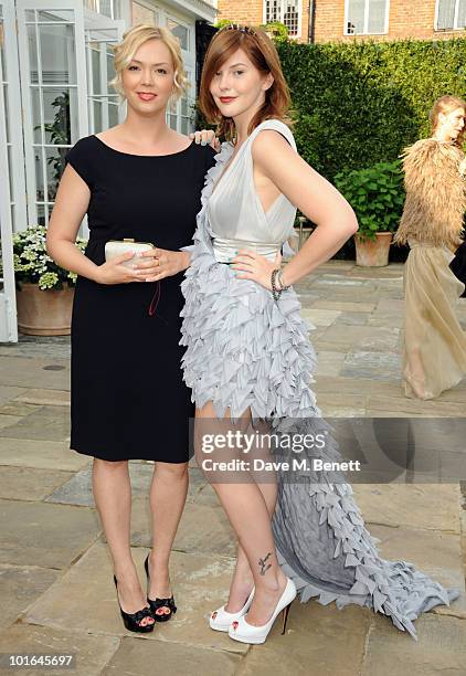 Xenia Virganskaya and Anastasia Virganskaya attend the Raisa Gorbachev Foundation Party, at Stud House, Hampton Court Palace on June 5, 2010 in...